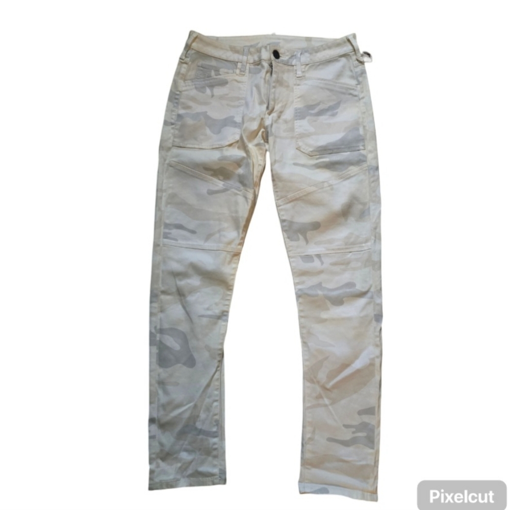 TRUE RELIGION WHITE CAMO ARMY STYLE JEANS
